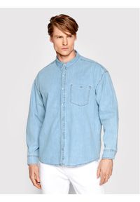 Americanos Koszula jeansowa Unisex Michigan Niebieski Oversize. Kolor: niebieski. Materiał: jeans, bawełna #1