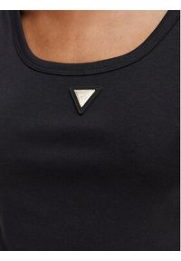 Guess Top V6YP09 K4312 Czarny Regular Fit. Kolor: czarny. Materiał: bawełna #3