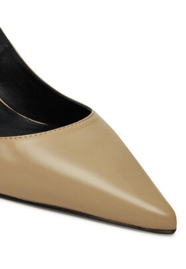 BOSS Szpilki Gracey 50548540 Beżowy. Kolor: beżowy. Materiał: skóra. Obcas: na szpilce