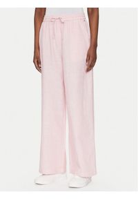 Tommy Jeans Spodnie materiałowe DW0DW20352 Różowy Regular Fit. Kolor: różowy. Materiał: bawełna #1