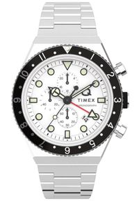 Timex - TIMEX ZEGAREK Q Three Time Zone Chronograph TW2V69900