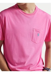 Polo Ralph Lauren T-Shirt 710671438511 Różowy Custom Slim Fit. Typ kołnierza: polo. Kolor: różowy. Materiał: bawełna #6