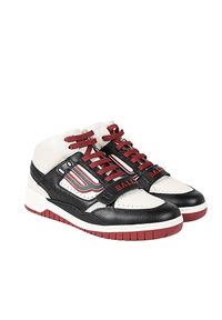 Bally Sneakersy "Kuper-T" | 6230961 | Kuper-T | Mężczyzna | Czarny, Biały, Czerwony, Bordowy. Wysokość cholewki: za kostkę. Zapięcie: rzepy. Kolor: biały, czarny, czerwony, wielokolorowy. Materiał: skóra, tkanina