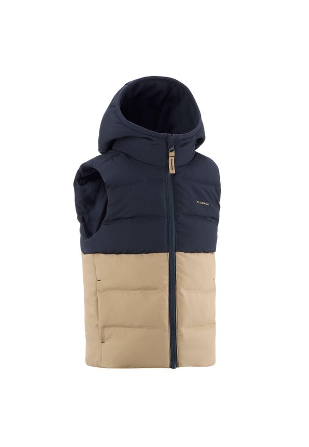 quechua - Kamizelka turystyczna dla dzieci watowana Quechua. Materiał: polar, materiał, poliester