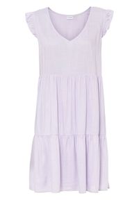 Sukienka tunikowa bonprix pastelowy bez. Kolor: fioletowy #1