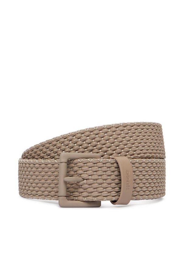 Hugo - Pasek Męski HUGO. Kolor: brązowy