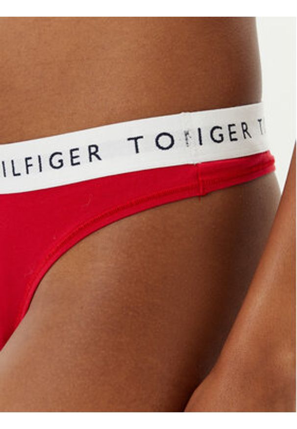 TOMMY HILFIGER - Tommy Hilfiger Stringi UW0UW06039 Czerwony. Kolor: czerwony. Materiał: bawełna
