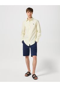 Wrangler - WANGLER MĘSKIE SZORTY MATERIAŁOWE CASEY CHINO SHORTS BLACK IRIS 112350681. Materiał: materiał #3