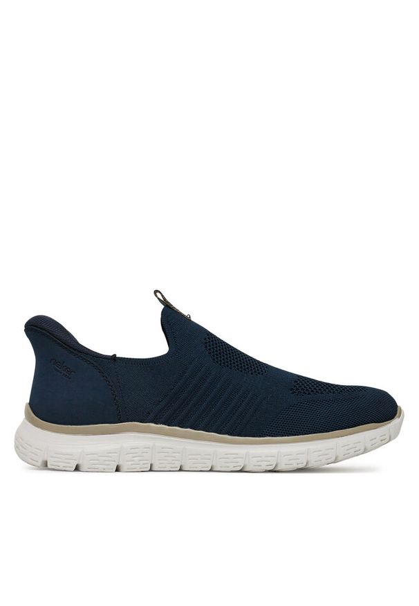 Sneakersy Rieker. Kolor: niebieski