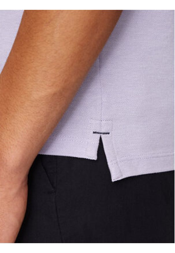 Jack & Jones - Jack&Jones Polo Jjepaulos 12136668 Fioletowy Slim Fit. Typ kołnierza: polo. Kolor: fioletowy. Materiał: bawełna
