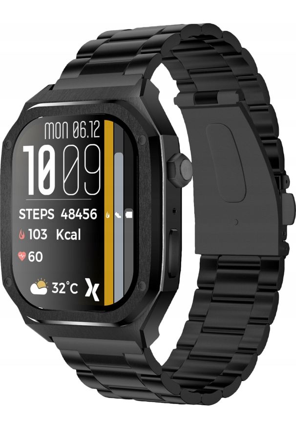 Maxcom - Smartwatch FW65 Iron s Grafitowy. Rodzaj zegarka: smartwatch. Kolor: szary