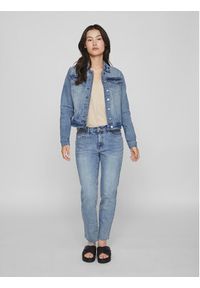 Vila Kurtka jeansowa Show 14088911 Niebieski Regular Fit. Kolor: niebieski. Materiał: bawełna #5
