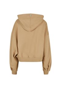 Urban Classics - Damska Bluza Z Frotte Organic Oversized Hoodie. Kolor: beżowy