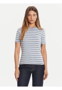 TOMMY HILFIGER - Tommy Hilfiger T-Shirt New Cody WW0WW40587 Błękitny Slim Fit. Kolor: niebieski. Materiał: bawełna