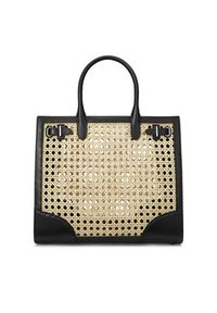 Lauren Ralph Lauren - LAUREN RALPH LAUREN Torebka Devyn 431966770002 Beżowy. Kolor: beżowy. Materiał: skórzane