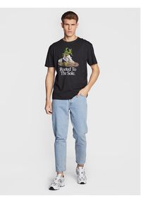 New Balance T-Shirt MT23570 Czarny Relaxed Fit. Kolor: czarny. Materiał: bawełna
