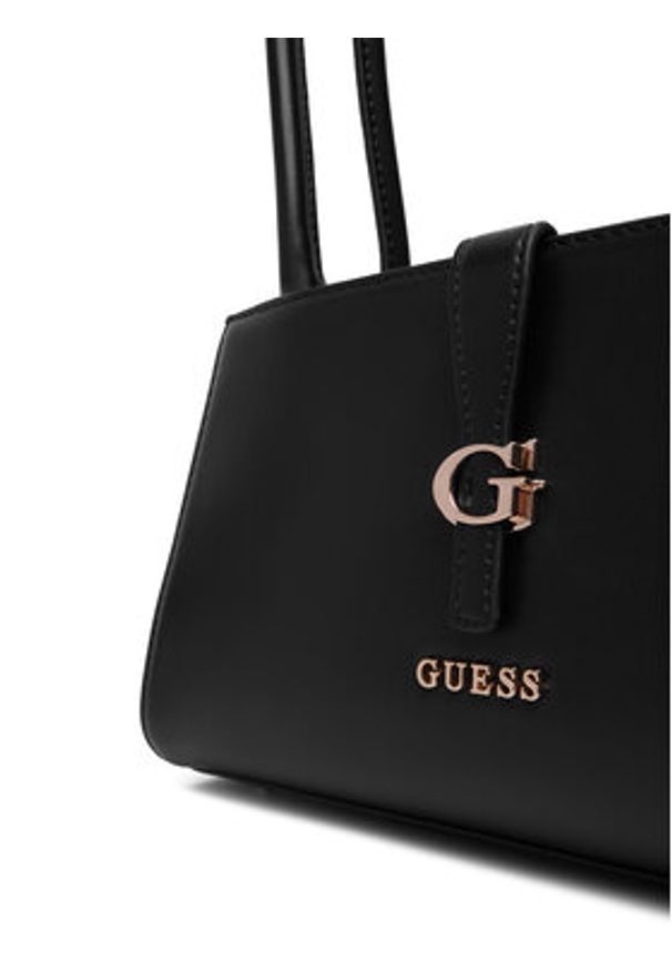 Guess Torebka Carrie HWVG98 96080 Czarny. Kolor: czarny. Materiał: skórzane