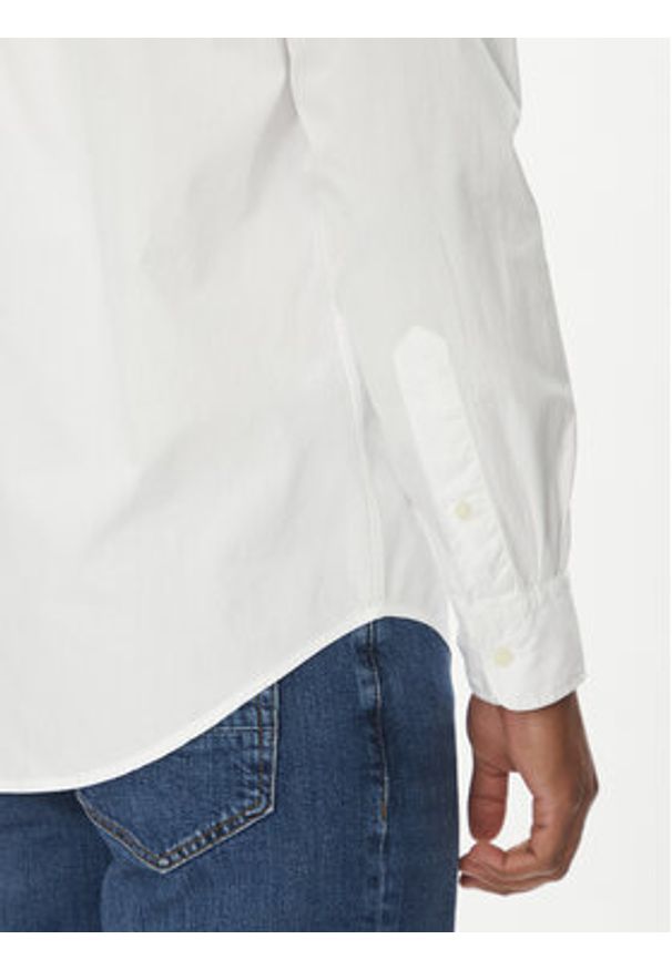 TOMMY HILFIGER - Tommy Hilfiger Koszula MW0MW39966 Biały Regular Fit. Kolor: biały. Materiał: bawełna