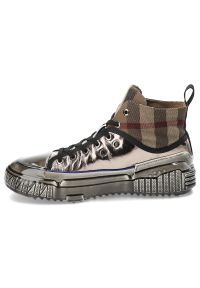 Złote Sneakersy John Doubare Stylowe Obuwie Męskie. Okazja: na co dzień. Kolor: złoty. Materiał: materiał, guma. Szerokość cholewki: normalna. Wzór: nadruk