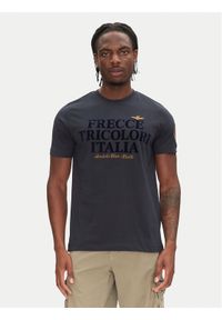 Aeronautica Militare T-Shirt 251TS2404J596 Granatowy Regular Fit. Kolor: niebieski. Materiał: bawełna