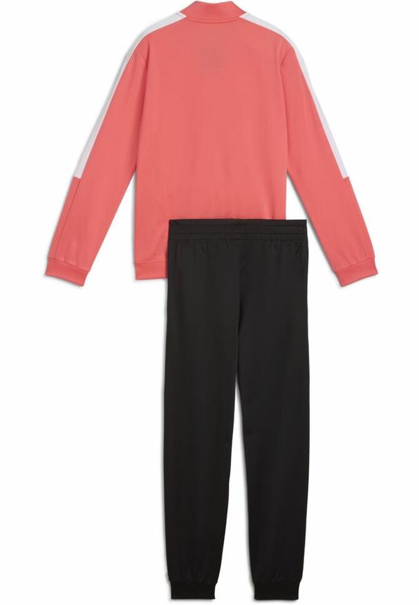 Dres Puma Poly Baseball Suit G, Dzieci. Kolor: czerwony. Materiał: dresówka. Wzór: nadruk