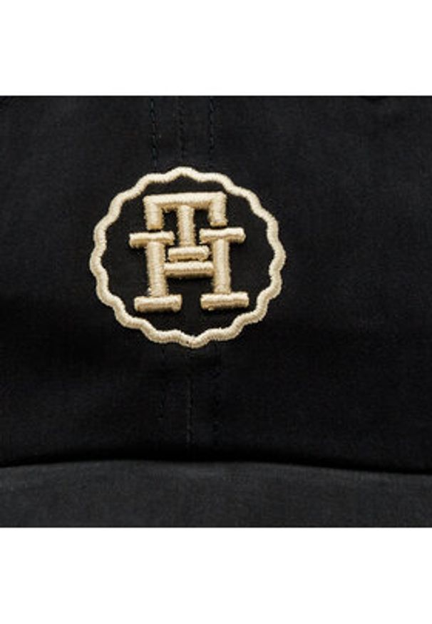 TOMMY HILFIGER - Tommy Hilfiger Czapka z daszkiem Spring Chic Cap AW0AW15775 Czarny. Kolor: czarny. Materiał: materiał