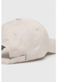 Calvin Klein czapka z daszkiem bawełniana kolor szary z aplikacją. Kolor: szary. Materiał: bawełna. Wzór: aplikacja #2