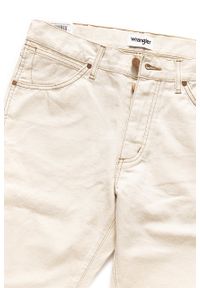 Wrangler - WRANGLER SPODNIE MĘSKIE SLIDER NATURAL SAND W18RUQ24U. Wzór: jednolity #6