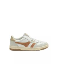 Femme Baskets Gola HAWK Blanc Gola. Kolor: biały. Materiał: materiał, skóra. Szerokość cholewki: normalna. Sport: turystyka piesza