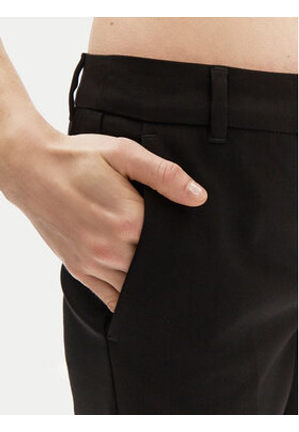 Marella Chinosy Miele 2513131021 Czarny Slim Fit. Kolor: czarny. Materiał: bawełna, syntetyk