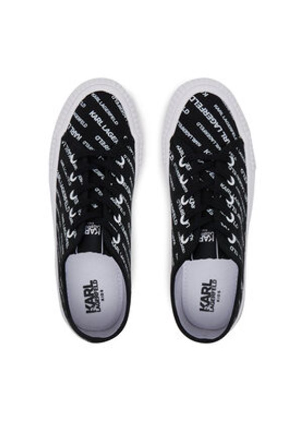 Karl Lagerfeld Kids Tenisówki Z30562 S Czarny. Kolor: czarny. Materiał: materiał