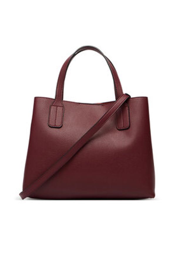 TOMMY HILFIGER - Tommy Hilfiger Torebka Th Icon Mini Satchel AW0AW18722 Brązowy. Kolor: brązowy. Materiał: skórzane