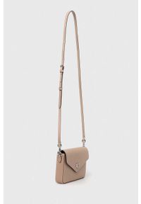 Coach torebka skórzana Wyn Crossbody kolor beżowy. Kolor: beżowy. Materiał: skórzane. Rodzaj torebki: na ramię #3
