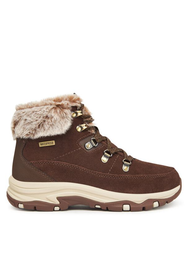 skechers - Skechers Trekkingi Trego 167882/CHOC Brązowy. Kolor: brązowy. Materiał: zamsz, skóra