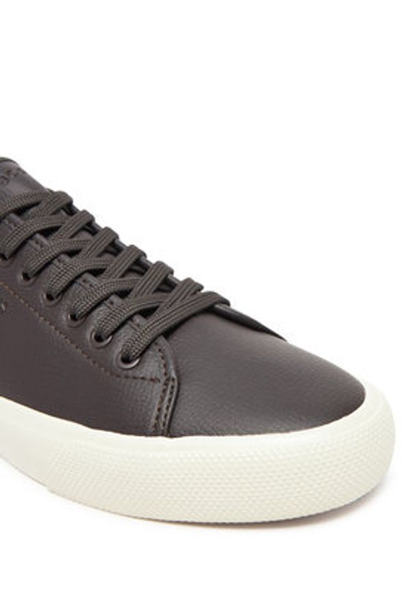 BOSS Tenisówki Aiden 50547549 Brązowy. Kolor: brązowy. Materiał: skóra