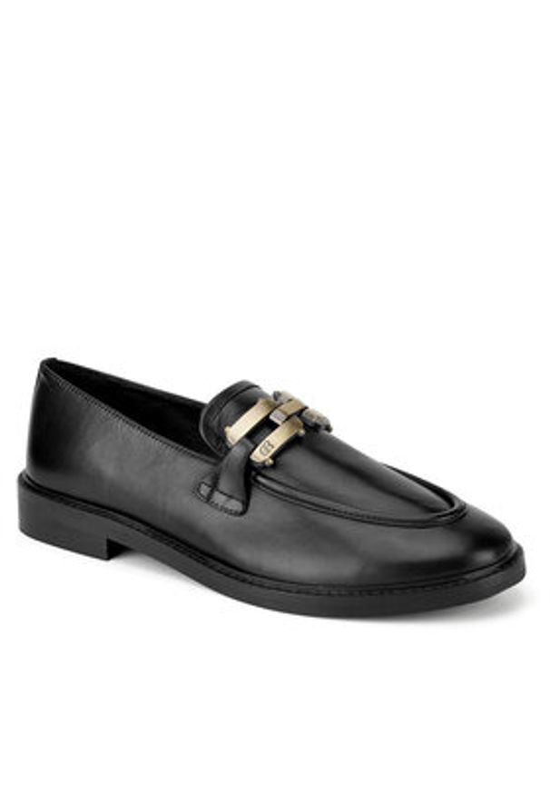 Gino Rossi Loafersy PATTY-02W1-010 Czarny. Kolor: czarny. Materiał: skóra
