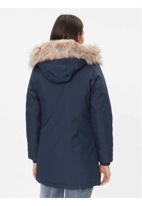 only - ONLY Parka 15300633 Granatowy Regular Fit. Kolor: niebieski. Materiał: syntetyk