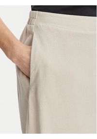 Vero Moda Spódnica midi Mymilo 10340419 Beżowy jasny Regular Fit. Kolor: beżowy. Materiał: len #4