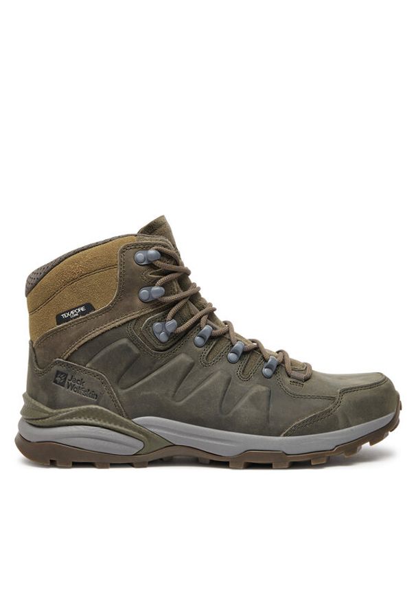 Jack Wolfskin Trekkingi Refugio Prime Texapore Mid M 4059691 Brązowy. Kolor: brązowy. Materiał: nubuk, skóra