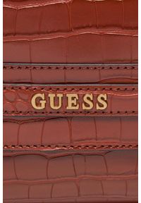 Guess - GUESS Brązowa torebka Sestri Luxury. Kolor: brązowy. Wzór: motyw zwierzęcy. Materiał: skórzane #6