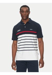 Hechter Paris Polo 74005 151927 Granatowy Regular Fit. Typ kołnierza: polo. Kolor: niebieski. Materiał: bawełna