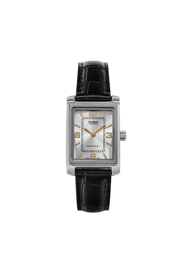 Casio Zegarek LTP-1234PL-7A2EF Srebrny. Kolor: srebrny. Materiał: skóra