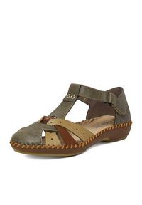 Rieker Sandały CEO-M1655-54 Zielony. Kolor: zielony. Materiał: materiał #6