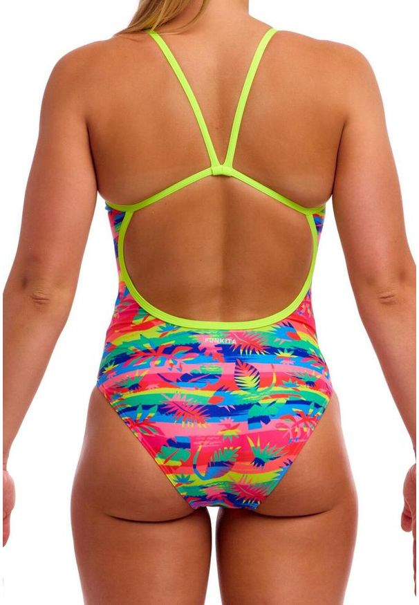Strój do pływania FUNKITA Free Foliage - Single Strap. Kolor: wielokolorowy