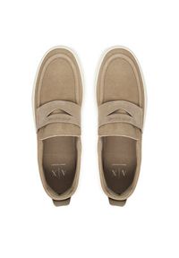 Armani Exchange Loafersy XM002632 AF19687 Z1030 Beżowy. Kolor: beżowy. Materiał: skóra, zamsz #4