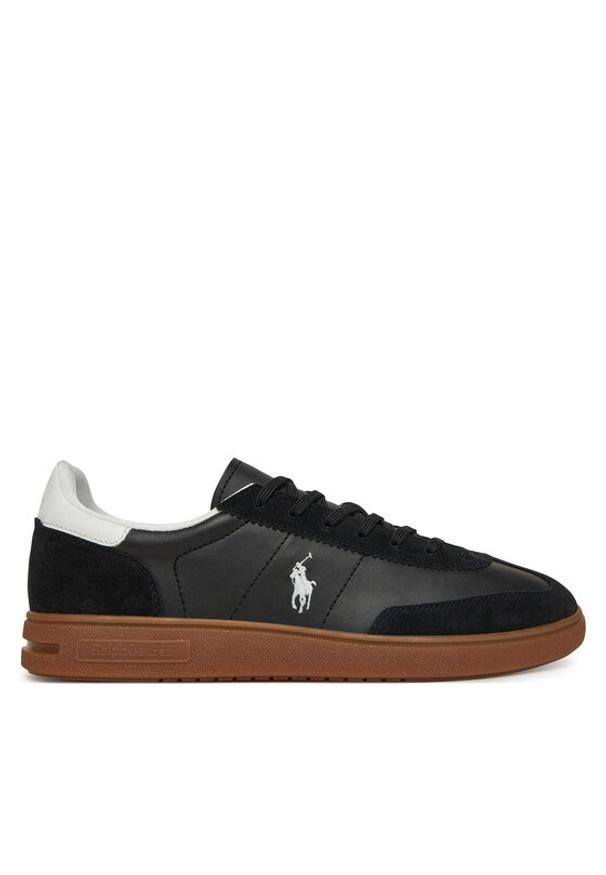 Polo Ralph Lauren Sneakersy 809961181002 Czarny. Kolor: czarny. Materiał: skóra