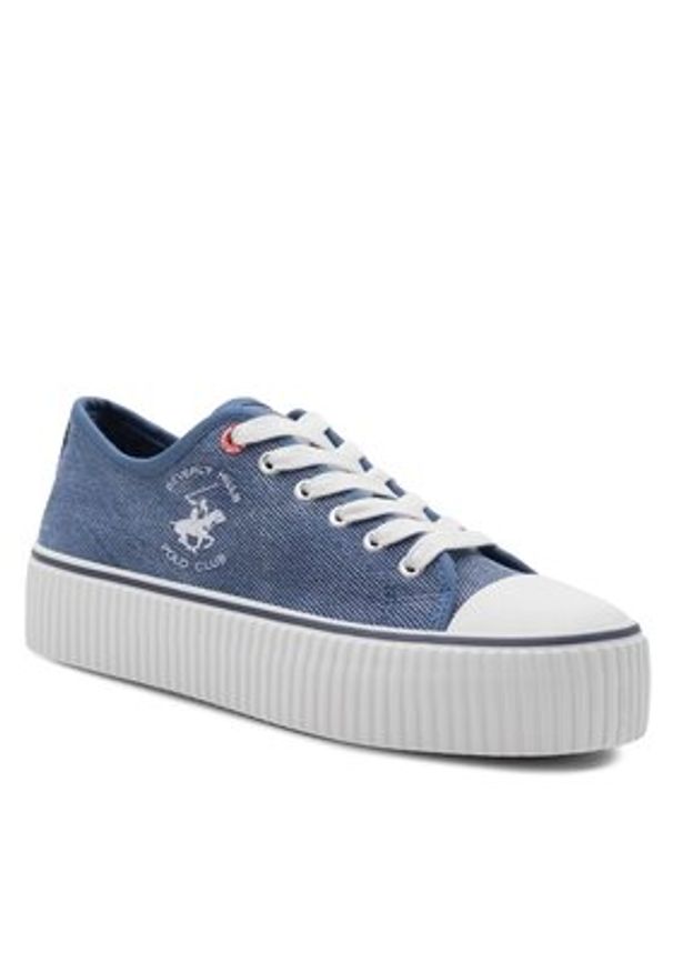 Beverly Hills Polo Club Trampki BHPC027M Niebieski. Kolor: niebieski. Materiał: materiał