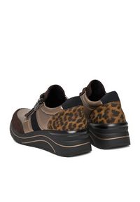 Remonte Sneakersy D0T09-91 Brązowy. Kolor: brązowy. Materiał: materiał, syntetyk, skóra #5