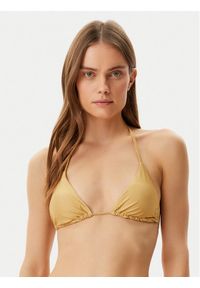 Guess Góra od bikini E4GJ18 KC632 Żółty. Kolor: żółty. Materiał: syntetyk