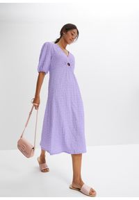 bonprix - Sukienka shirtowa z kory. Kolor: fioletowy #1